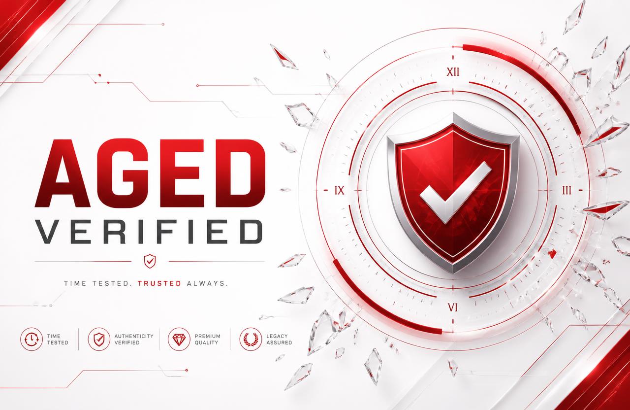 Verified Aged Verified account dashboard status banner for Aged